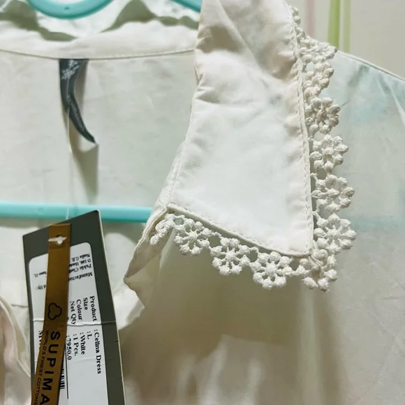 White shirt style midi dress ! - Picture 5 of 9